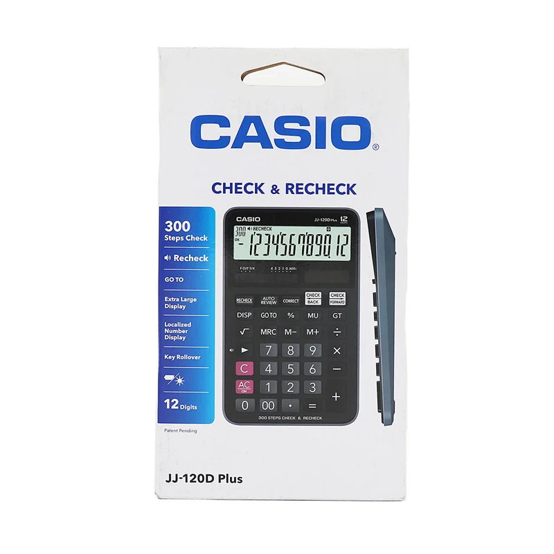 ماشین حساب مدل JJ-120D Plus کاسیو ا Casio JJ-120D Plus Calculator