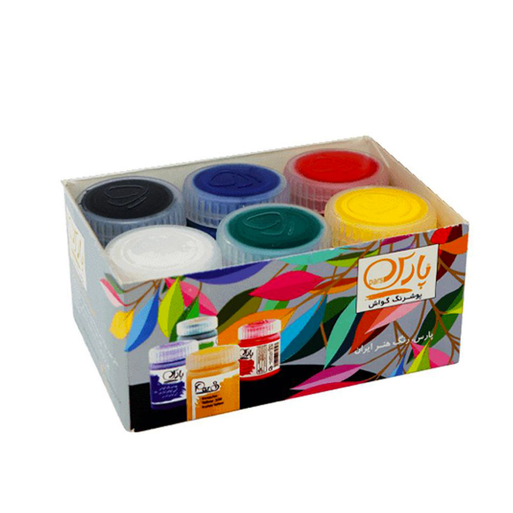 گواش 6 رنگ پارس