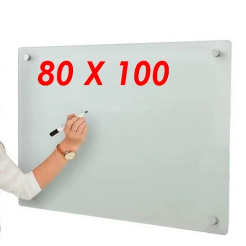 تخته وایت برد شیشه ای مغناطیسی سایز 100 × 80 سانتیمتر