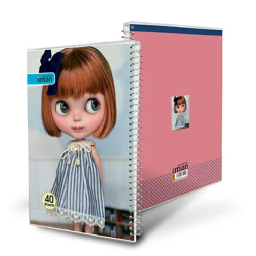دفتر 40برگ عروسکی ایمان مدل 0107